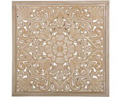 YONORA - Wanddecoratie - Lichte houtkleur - MDF
