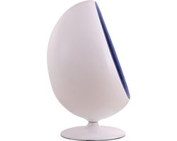 York Egg Chair - Wit, Blauw