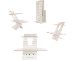 YOU-STAND® – Stabureau – – zit sta werkplek -Ergonomisch – Hout – Wit - Classic
