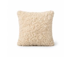 Youna Label - Sierkussen 45x45 - Fluffy - Crème - Kussen voor Bank & Woonkamer