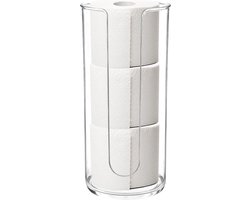 Youngever Toiletrolhouder Staand, Plastic Toiletpapier Houder, Staande WC Rolhouder, Toiletpapier Opbergen, Wc-papierhouder