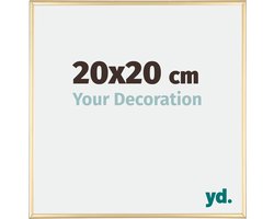 Your Decoration - Fotolijst 20x20 cm - Aluminium - Goud - Kent