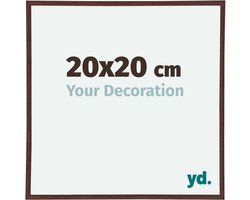 Your Decoration - Fotolijst 20x20 cm - Kunststof - Bruin - Annecy