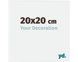 Your Decoration - Fotolijst 20x20 cm - Kunststof - Wit Hoogglans - Evry