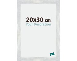 Your Decoration - Fotolijst 20x30 cm - MDF - Zilver Glanzend Vintage - Mura