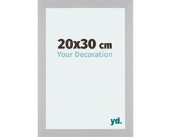Your Decoration - Fotolijst 20x30 cm - MDF - Zilver Mat - Mura