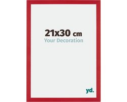 Your Decoration - Fotolijst 21x30 cm - MDF - Rood - Mura