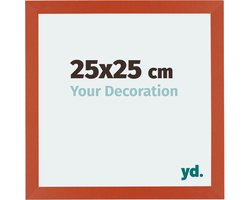 Your Decoration - Fotolijst 25x25 cm - MDF - Oranje - Mura