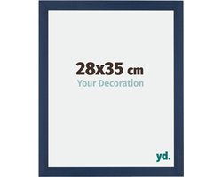 Your Decoration - Fotolijst 28x35 cm - MDF - Donkerblauw Geveegd - Mura