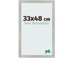 Your Decoration - Fotolijst 33x48 cm - MDF - Zilver Mat - Bologna