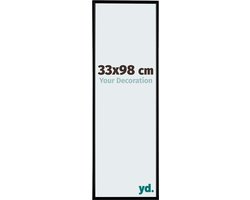 Your Decoration - Fotolijst 33x98 cm - Kunststof - Zwart Mat - Evry