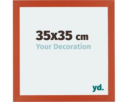 Your Decoration - Fotolijst 35x35 cm - MDF - Oranje - Mura