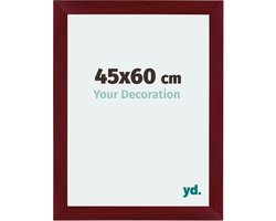 Your Decoration - Fotolijst 45x60 cm - MDF - Wijnrood Geveegd - Mura