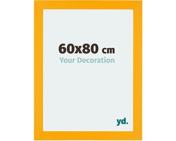 Your Decoration - Fotolijst 60x80 cm - MDF - Geel - Mura