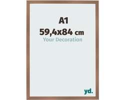 Your Decoration - Fotolijst A1 59,4x84 cm - MDF - Koper Decor - Bologna