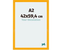 Your Decoration - Fotolijst A2 42x59,4 cm - MDF - Geel - Mura