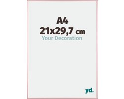 Your Decoration - Fotolijst A4 21x 29,7 cm - Aluminium - Koper - Kent