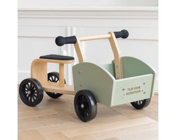 YourSurprise Houten Kinder Bakfiets - Loopfiets voor Peuters - vanaf 1 jaar