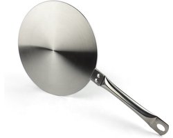 YUGN Inductie Adapterplaat 24 CM - RVS Adapter voor Oude Pannen - Geschikt voor Inductiekookplaat - Met Handgreep