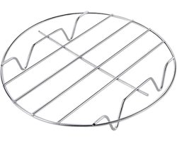 YUGN Ovenrooster Rond RVS 23 cm – Universeel Magnetron Rooster – Oven Rek – Geschikt voor Diverse Magnetrons – Inclusief eBook