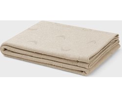 Yumeko babydeken katoen moon oat melange 75x100