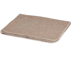 Yumeko babydeken merinowol beige melange 75x100