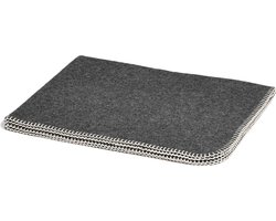 Yumeko babydeken merinowol charcoal 75x100