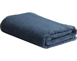 Yumeko badlaken dots blauw 100x150 - 1 st - Hotelkwaliteit - Bio, eco & fairtrade