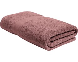 Yumeko badlaken terry poederroze 100x150 - 1 st - Hotelkwaliteit - Bio, eco & fairtrade