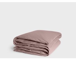 Yumeko dekbedovertrek flanel mauve chambray 200x200 (zonder slopen) - Biologisch & ecologisch