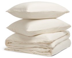 Yumeko dekbedovertrek hennep/katoen soft cream 200x220 + 2/60x70 - Biologisch & ecologisch