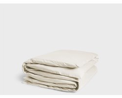 Yumeko dekbedovertrek katoen satijn natuurlijk 140x200 (zonder slopen) - Bio, eco & fairtrade