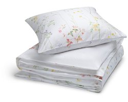 Yumeko dekbedovertrek katoen satijn wild flowers 140x220 + 1/60x70 - Biologisch & ecologisch