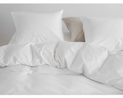 Yumeko dekbedovertrek katoen satijn wit moon 200x220 + 2/60x70 - Bio, eco & fairtrade