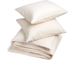 Yumeko dekbedovertrek katoen TENCEL™ latte chambray 200x220 + 2/60x70 - Biologisch & ecologisch