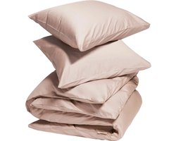 Yumeko dekbedovertrek katoensatijn dusty roze 260x220 + 2/60x70 - Bio, eco & fairtrade