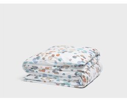 Yumeko dekbedovertrek katoensatijn watercolor dots multicolor 240x220 (zonder slopen) - Biologisch & ecologisch