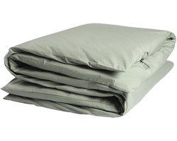 Yumeko dekbedovertrek percal katoen jade groen 140x200 (zonder slopen) - Bio, eco & fairtrade