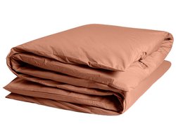 Yumeko dekbedovertrek percal katoen terracotta 240x220 (zonder slopen) - Bio, eco & fairtrade