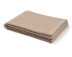 Yumeko deken katoen rib oat melange 150x210