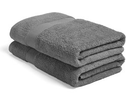 Yumeko douchelakens terry donkergrijs 70x140 - 2 st