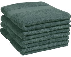 Yumeko handdoeken terry bosgroen 50x100 - 4 st - Bio, eco & fairtrade