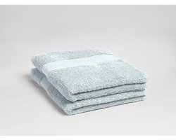 Yumeko handdoeken terry bubble blauw 50x100 - 2 st - Hotelkwaliteit - Bio, eco & fairtrade