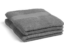 Yumeko handdoeken terry donkergrijs 50x100 - 2 st - Hotelkwaliteit - Bio, eco & fairtrade