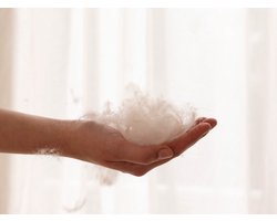 Yumeko hoofdkussen gerecycled dons 60x70 stevig - Biologisch & ecologisch