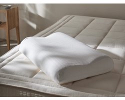 Yumeko hoofdkussen natuurlatex wave 44x63x11/13 medium - Biologisch & ecologisch