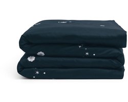 Yumeko kinderdekbedovertrek katoen satijn blueberry starry flower 100x135 - Bio, eco & fairtrade
