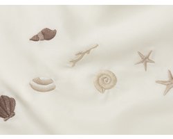 Yumeko kinderdekbedovertrek katoen satijn warm wit seashell 100x135 - Bio, eco & fairtrade