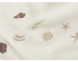Yumeko kinderdekbedovertrek katoensatijn warm wit seashell 100x135 - Bio, eco & fairtrade