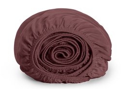 Yumeko kinderhoeslaken jersey evening roze 60x120x15 - Biologisch & ecologisch